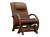 Массажное кресло-качалка EGO TWIST EG-2004 КОФЕ (Рогожка) с пуфом