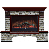 Каминокомплект Glenrich Бостон Алтай 86 (красное дерево)+Premier S86